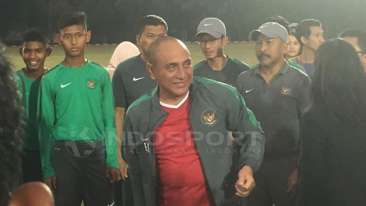 Edy Rahmayadi saat pelepasan pemain. Kali ini ia memprediksi Timnas Indonesia akan menang telak atas Brunei Darussalam di Piala AFF 2022. - INDOSPORT