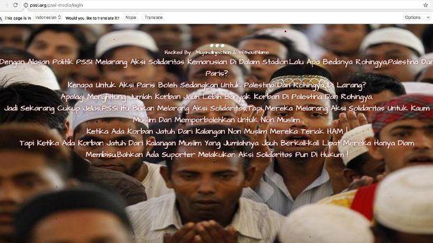 Situs PSSI Diretas. Copyright: CNN Indonesia