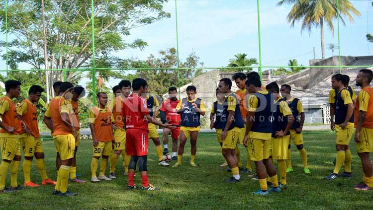 Sriwijaya FC saat sedang latihan. Copyright: Taufik Hidayat/INDOSPORT