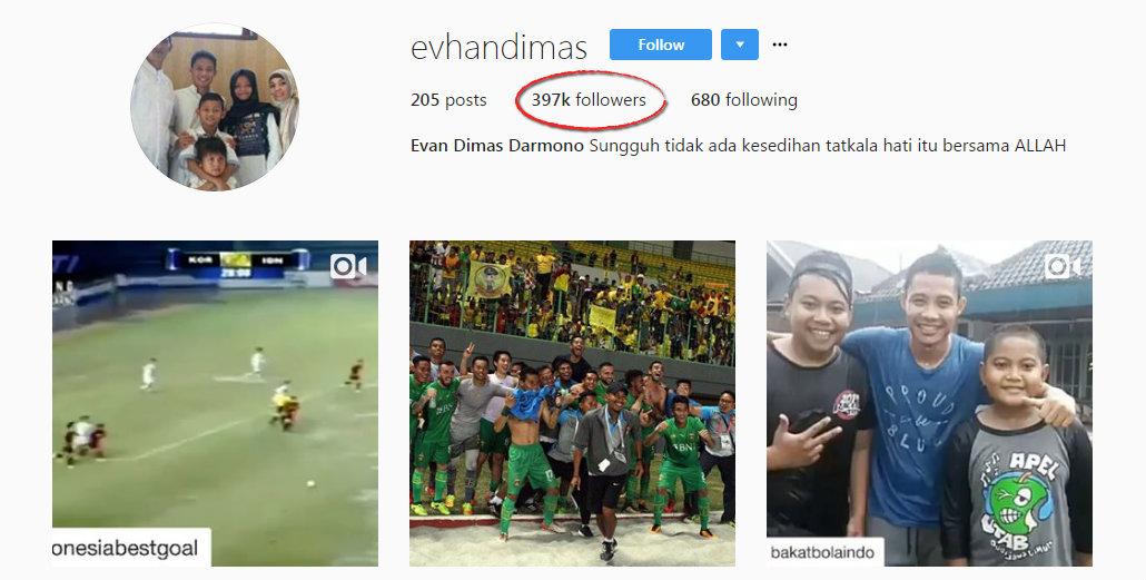 Instagram Evan Dimas Copyright: Instagram/Indosport