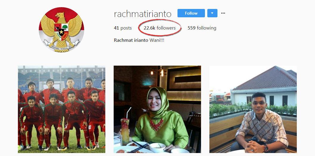 Instagram irianto Copyright: Instagram/Indosport