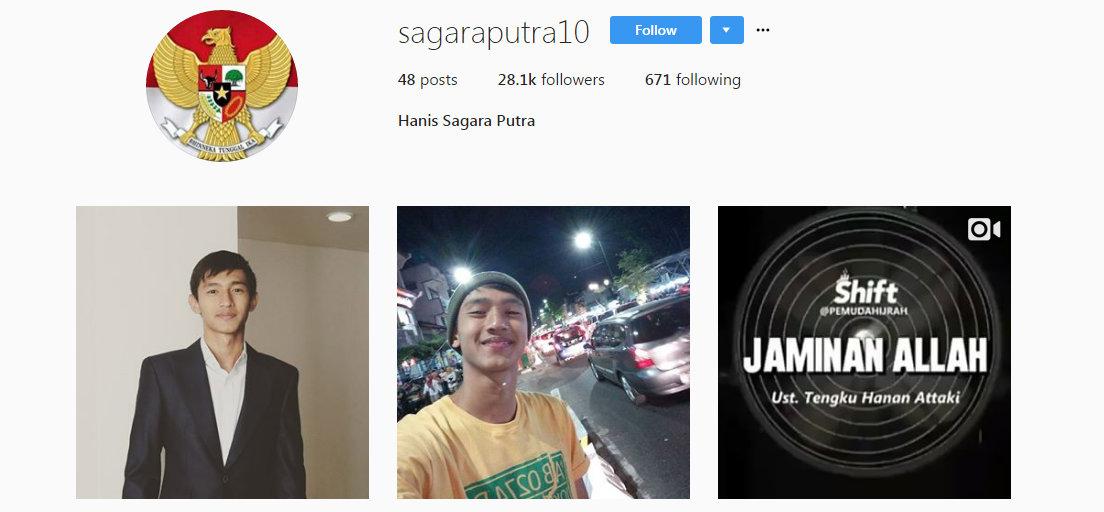 Instagram Sagara Copyright: Instagram/Indosport