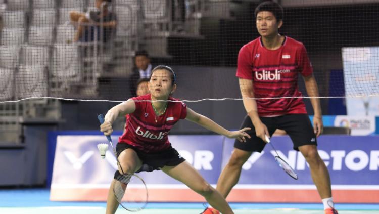 Praveen Jordan/Debby Susanto di perempatfinal Korea Open 2017. Copyright: Humas PBSI