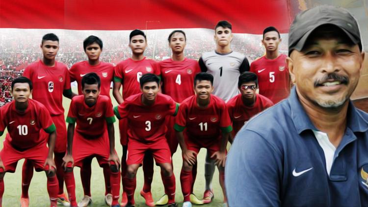 Fachry Husaini dan skuat Timnas U-16. Copyright: Grafis: Eli Suhaeli/INDOSPORT