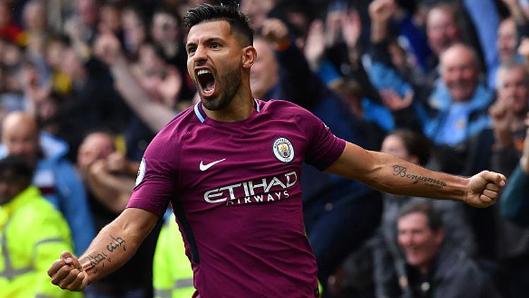 Sergio Aguero, striker Man City. Copyright: INDOSPORT