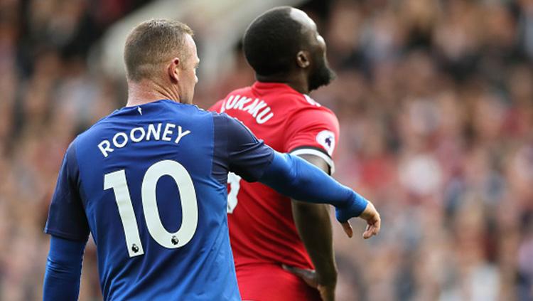 Romelu Lukaku dan Wayne Rooney sama-sama lakoni laga lawan mantan klub. Copyright: INDOSPORT