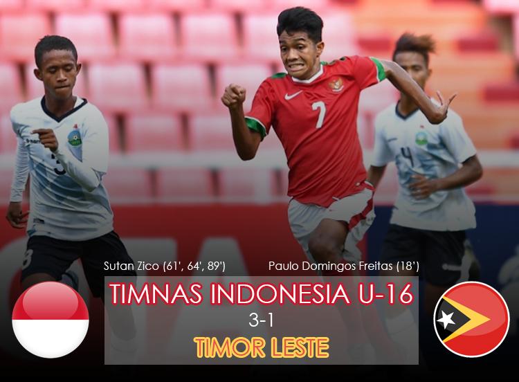 Timnas U-16 vs Timor Leste. Copyright: AFC