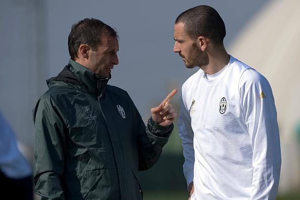 Leonardo Bonucci dan Massimiliano Allegri, saat masih di Juventus. Copyright: INDOSPORT