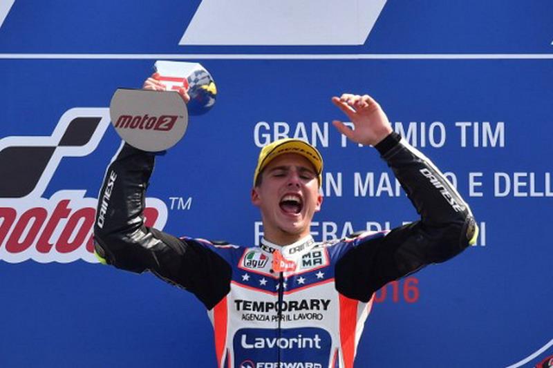 Rider Moto2, Lorenzo Baldassarri secara blak-blakan menyebut bahwa tim milik Valentino Rossi tak punya masa depan yang cerah. - INDOSPORT