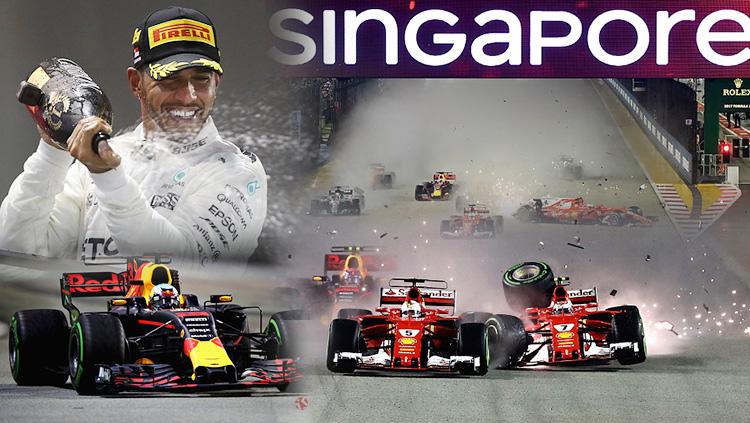 Gelaran balap F1 Singapura bakal memberikan kejutan besar usai musim 2021 dengan perombakan di beberapa titik trek. - INDOSPORT
