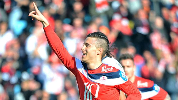 Eden Hazard kala memperkuat Lille. Copyright: INDOSPORT