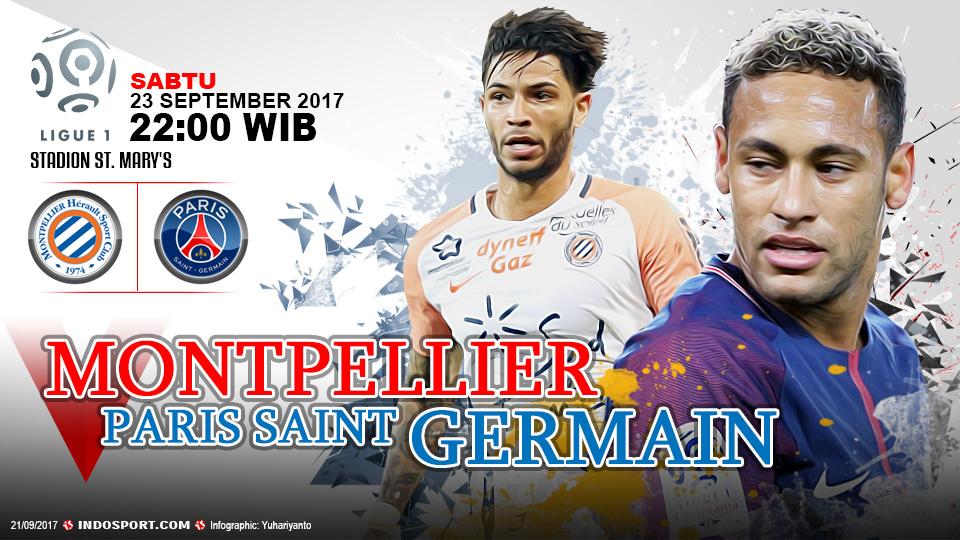 Prediksi Montpellier vs Paris Saint-Germain. - INDOSPORT