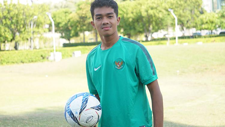 Penggawa Timnas Indonesia dan jebolan Garuda Select, Amanar Abdillah.