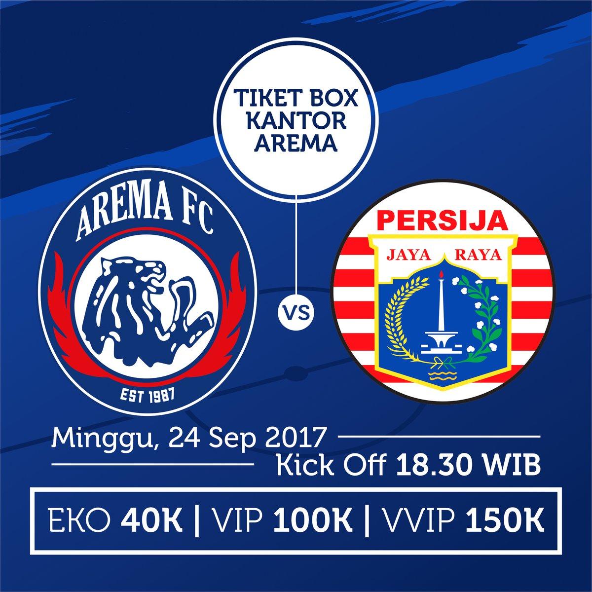 Harga tiket Arema FC vs Persija Jakarta. Copyright: Arema FC