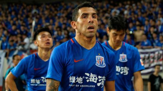 Carlos Tevez, striker Shanghai Shenhua. Copyright: Mirror