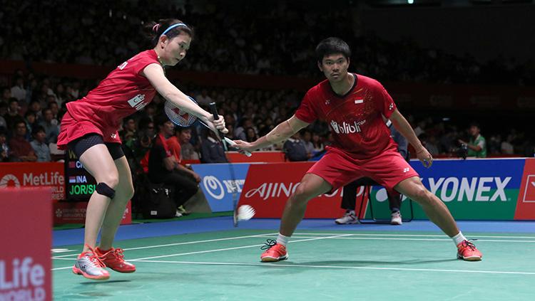 Praveen Jordan/Debby Susanto di ajang Japan Open Super Series 2017. Copyright: HUMAS PBSI