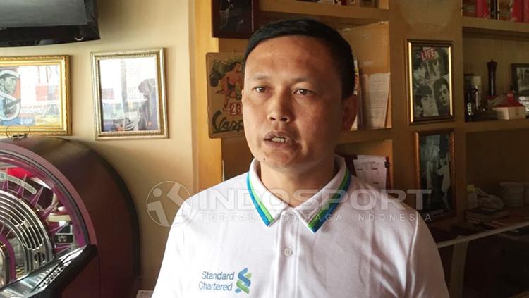 Eks Timnas, Yeyen Tumena ikut serta dalam latihan sore Bhayangkara FC.