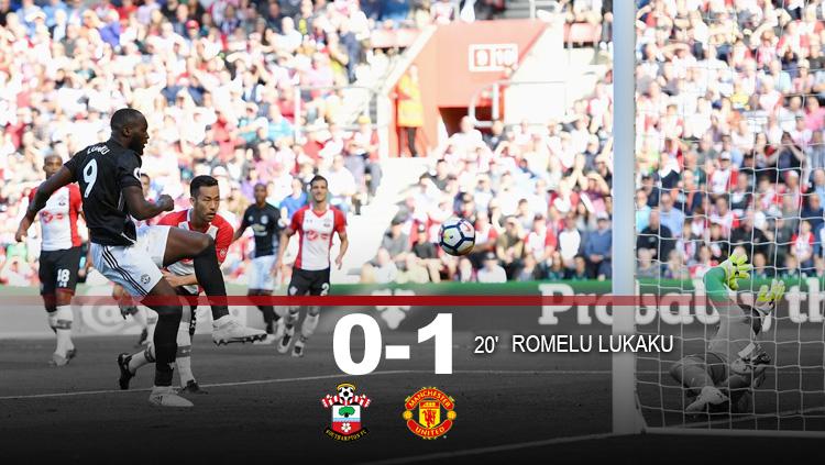 Babak pertama Southampton vs Manchester United. Copyright: INDOSPORT