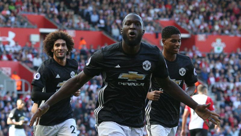 Romelu Lukaku, striker Man United. Copyright: INDOSPORT