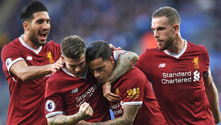 Selebrasi para pemain Liverpool. Copyright: INDOSPORT