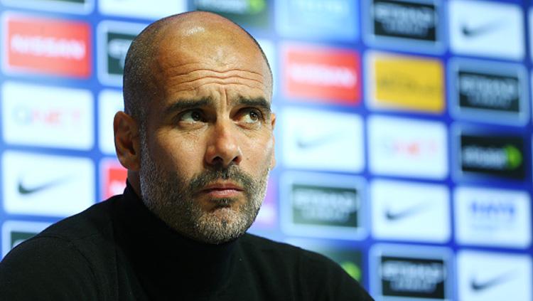 Pep Guardiola, pelatih Man City. Copyright: INDOSPORT