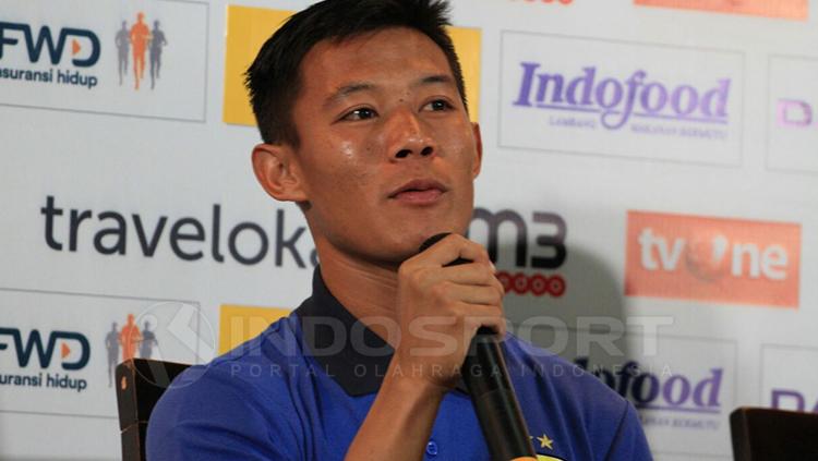 Bek muda Persib Bandung, Henhen Herdiana. Copyright: Gita Agiet.INDOSPORT