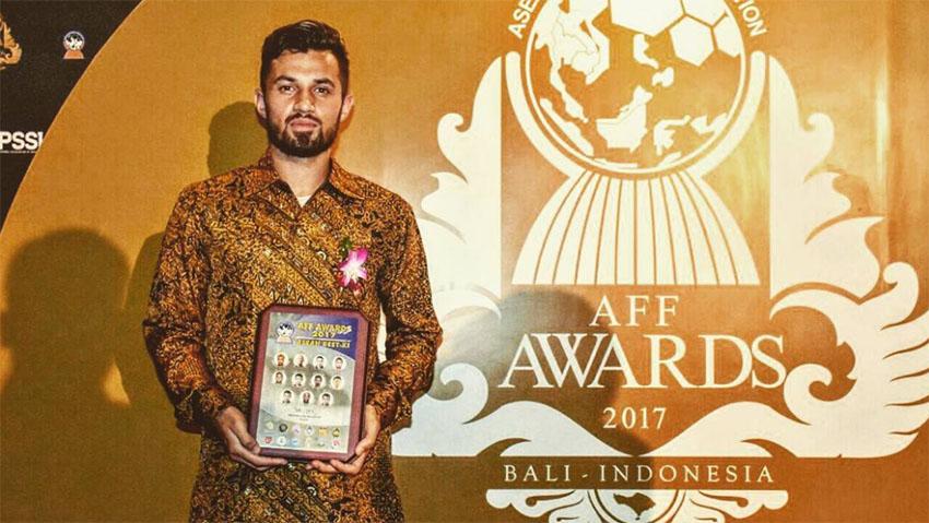 Stefano Lilipaly (Bali United), penghargaan Best XI AFF Award 2017. Copyright: instagram.com/stefanolilipaly