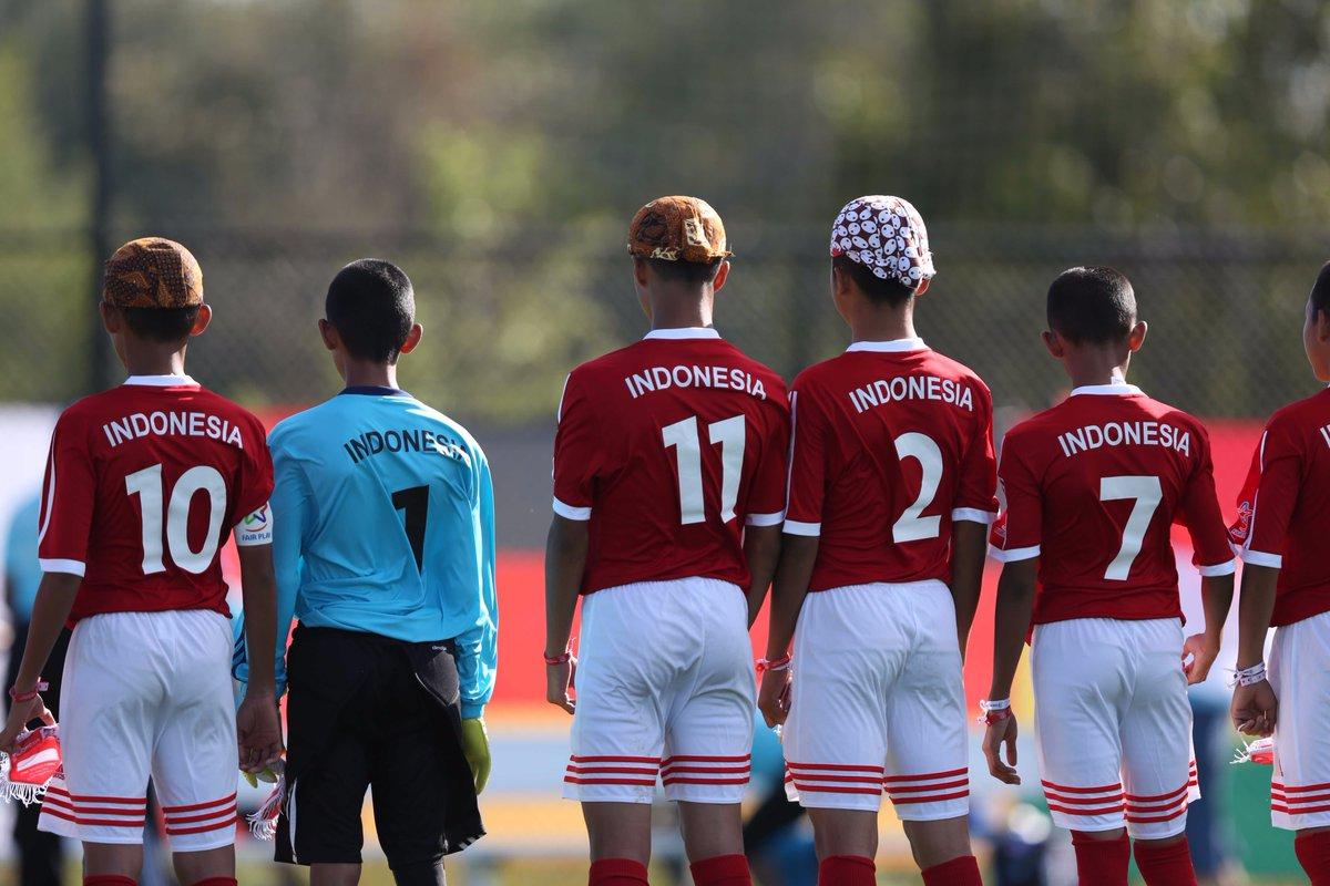 Timnas Indonesia U-12 di Danone Nations Cup 2017 Copyright: Twitter/@DanoneNationsCup