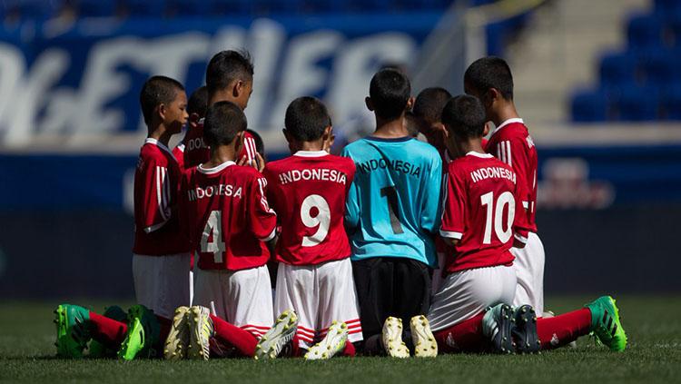 Para pemain Timnas Indonesia U-12 di ajang Piala Dunia U-12 2018. - INDOSPORT