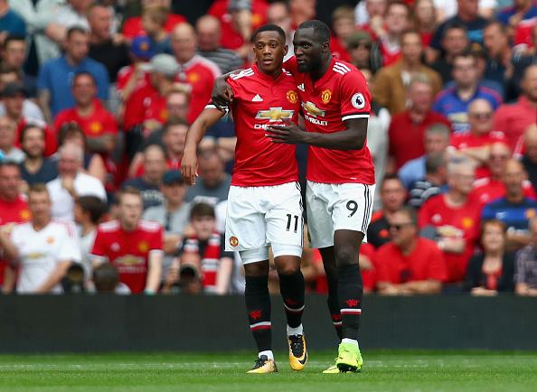 Romelu Lukaku dan Anthony Martial. Copyright: INDOSPORT