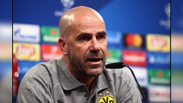 Peter Bosz, pelatih Borussia Dortmund.