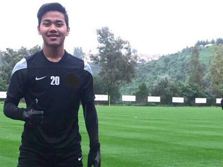 Andri Syahputra saat sedang berada di Malaga pada Februari lalu. Copyright: Dokumen Pribadi Keluarga