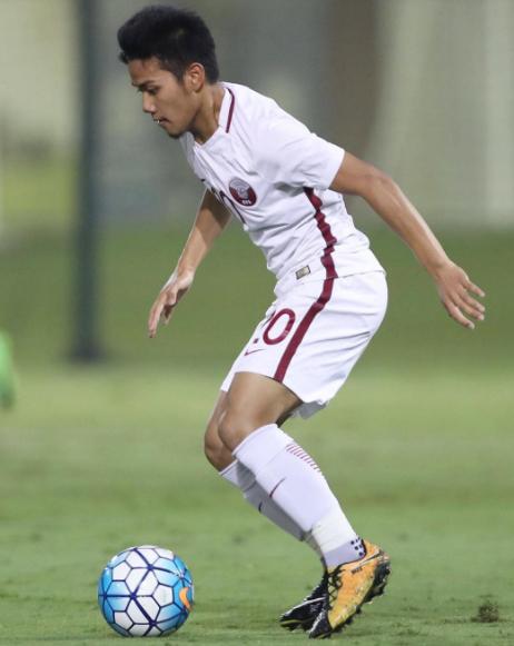 Andri Syahputra saat bermain untuk Timnas U-19 Qatar. Copyright: @andri010