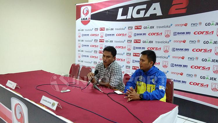 Cilegon United dalam jumpa pers. Copyright: Arief Setiadi/INDOSPORT