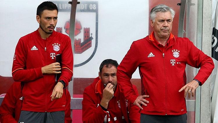 Deivde Ancelotti (kiri) dan Carlo Ancelotti (kanan). Copyright: Independent.co.uk