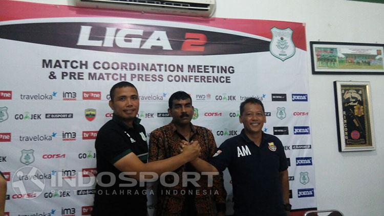 Abdul Mungin menyatakan Persibat Batang hanya mampu membaw 16 pemain ke Medan. Copyright: INDOSPORT/Kesuma Ramadan