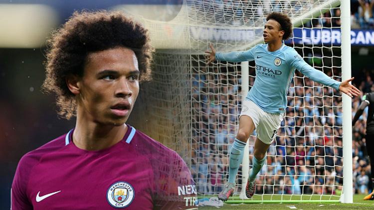 Gelandang Manchester City, Leroy Sane. Copyright: INDOSPORT