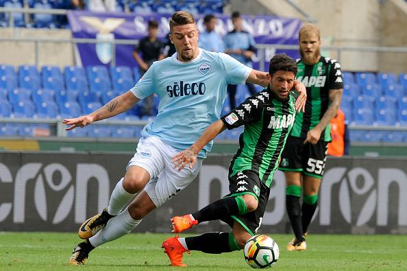 Aksi dalam laga Lazio vs Sassuolo. Copyright: INDOSPORT