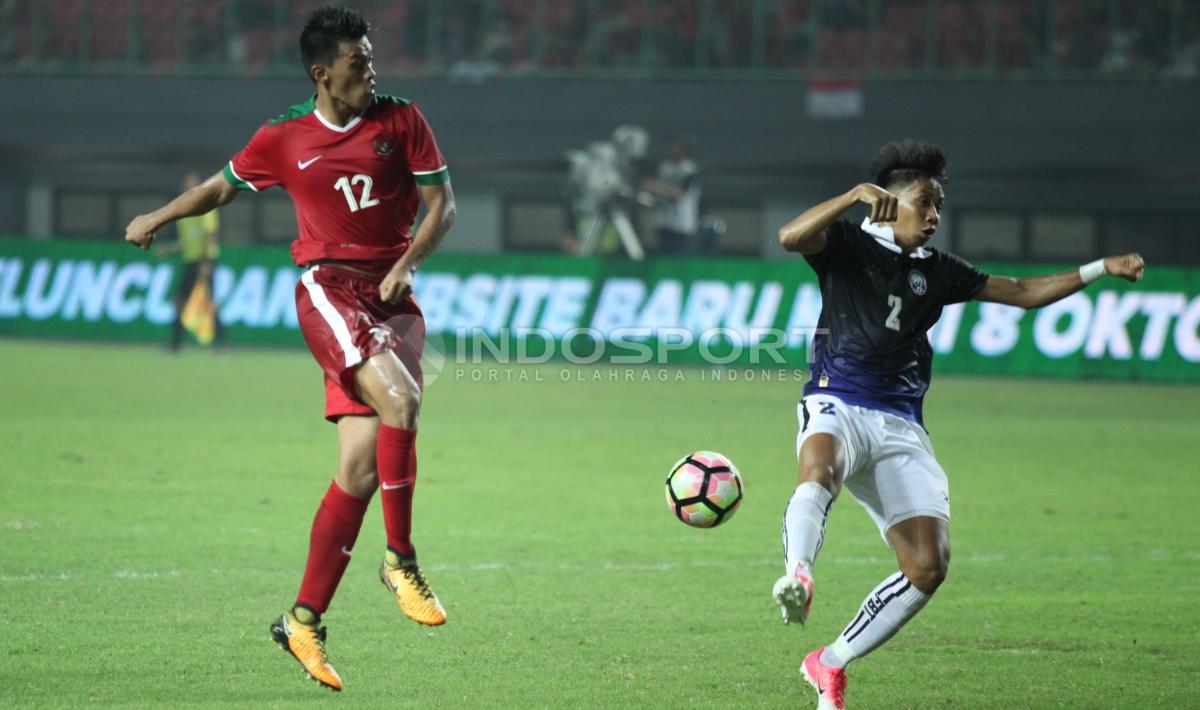 Lerby Eliandry menjadi pencetak gol perdana bagi Timnas Indonesia saat melawan Kamboja. INDOSPORT/Herry Ibrahim Copyright: INDOSPORT/Herry Ibrahim