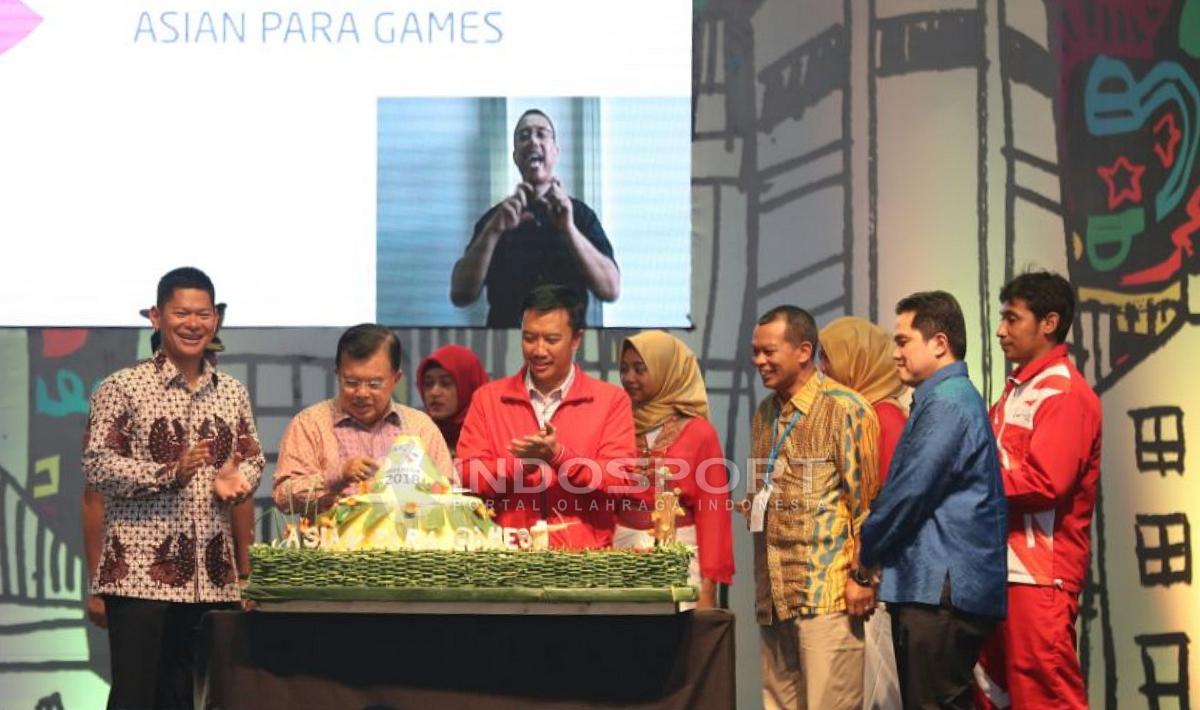 Wakil Presiden RI, Resmikan Hitung Mundur Asian Para Games 2018. (INDOSPORT/Herry Ibrahim)