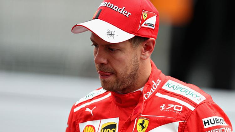 Pembalap Formula 1 (F1) Ferrari, Sebastian Vettel .