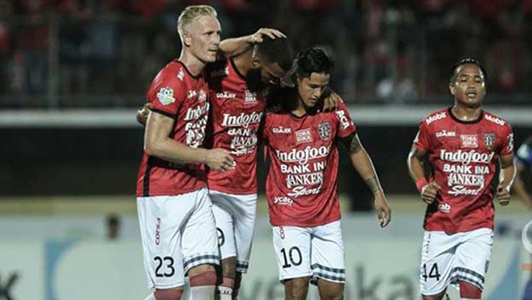 Selebrasi para pemain Bali United. Copyright: Liga Indonesia