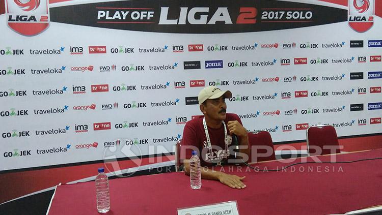 Sisgiardi, pelatih kiper Persiraja Banda Aceh. Copyright: Arief Setiadi/Indosport