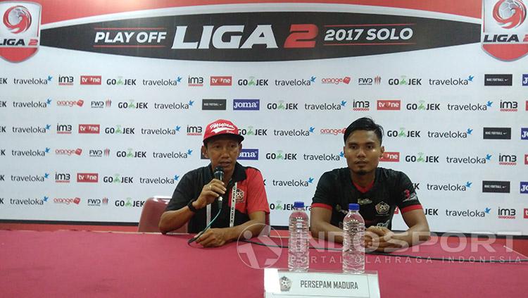 Suhaimi, Asisten Pelatih Persepam Madura. Copyright: Arief Setiadi/Indosport