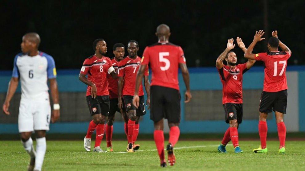 Timnas Trinidad dan Tobago berhasil mengalahkan Amerika Serikat dengan skor 2-1 Copyright: Twitter.com/ShalomSports