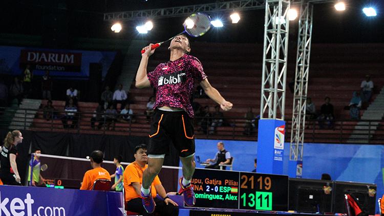 Gatjra Piliang Fiqihilahi Cupu menerima smash atas. - INDOSPORT