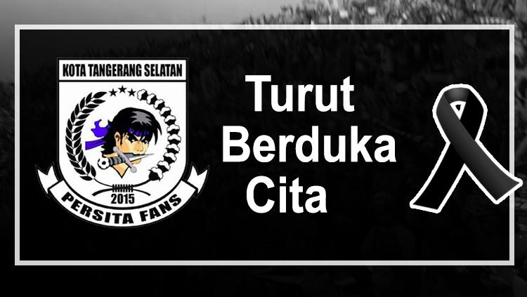 Viola Tangsel berduka karena meninggalnya suporter Persita Tangerang. - INDOSPORT