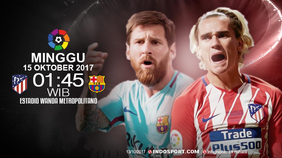 Prediksi Atletico Madrid vs Barcelona. Copyright: Grafis: Eli Suhaeli/INDOSPORT