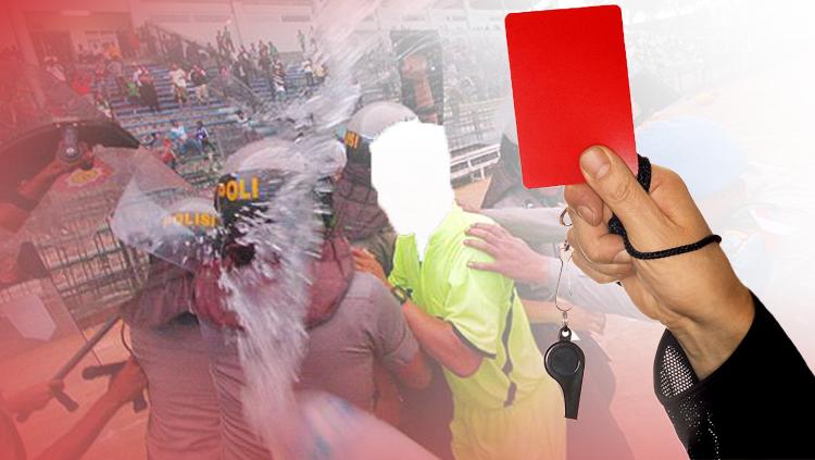 Ilustrasi kekerasan pada wasit. - INDOSPORT