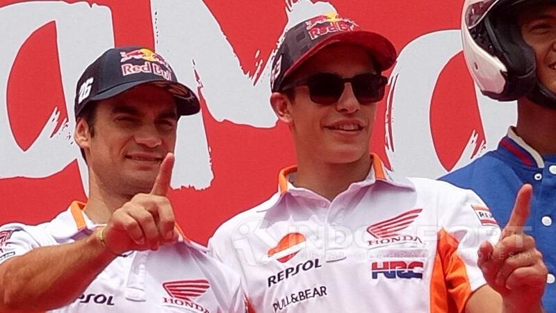 Dani Pedrosa dan Marc Marquez Copyright: Annisa Hardjanti/Football265.com